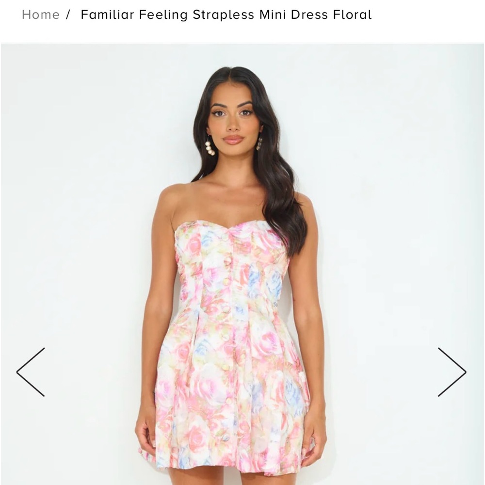 Hello Molly Feelin Familiar Strapless dress